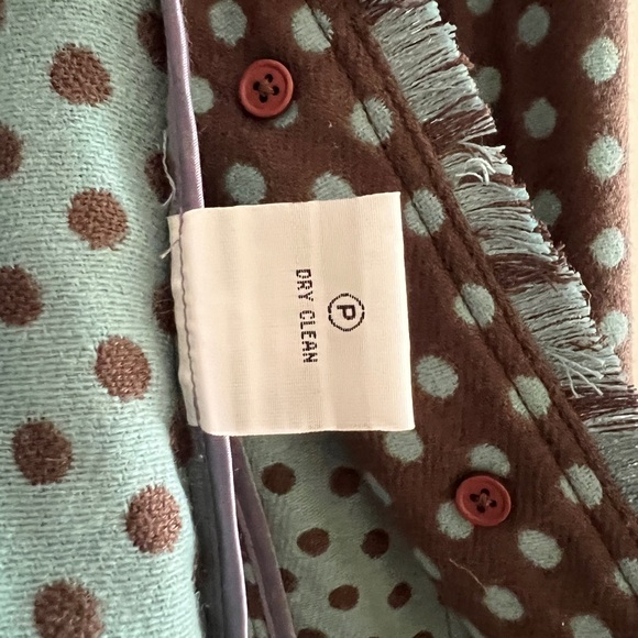 Boden Blazer, US Size 14, Brown with Turquoise Dots - Picture 5 of 6